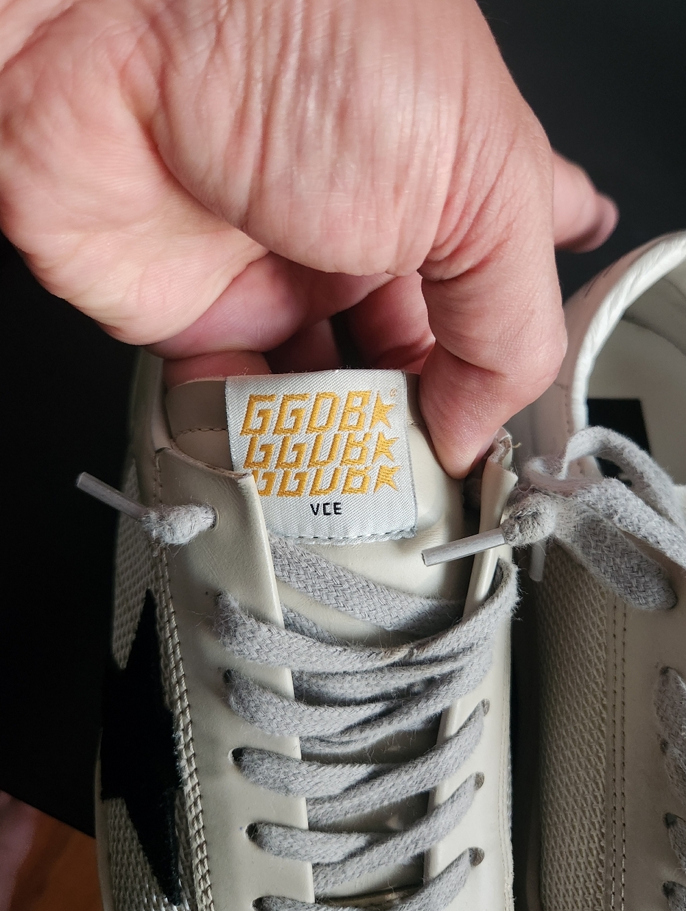 Golden Goose Stardan Size 37  White Sneakers with Black - Picture 10 of 10